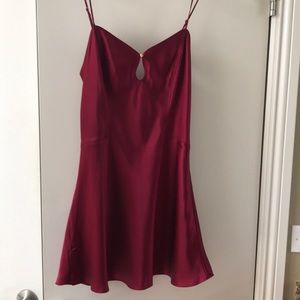 Victoria’s Secret silk maroon Babydoll top